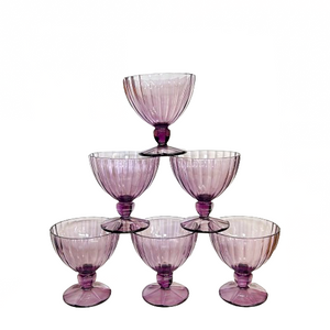 Vintage Amethyst Coupes s/6