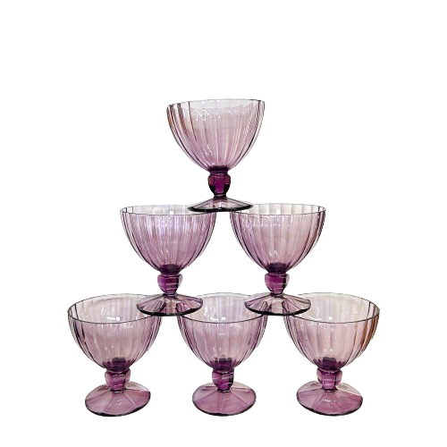 Vintage Amethyst Coupes s/6