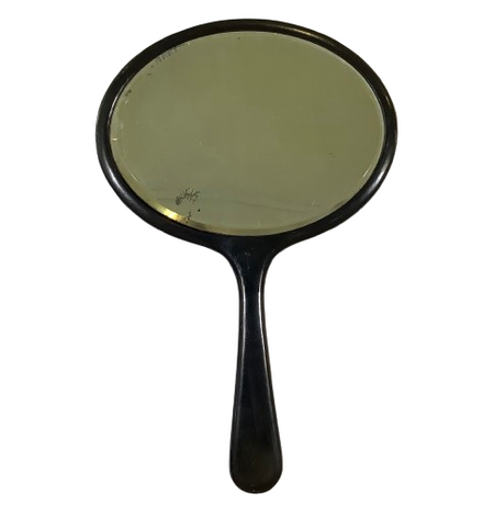 Vintage Black Handheld Mirror