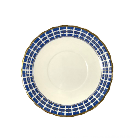 Vintage “Clifton” Blue & Gold Scalloped Plate