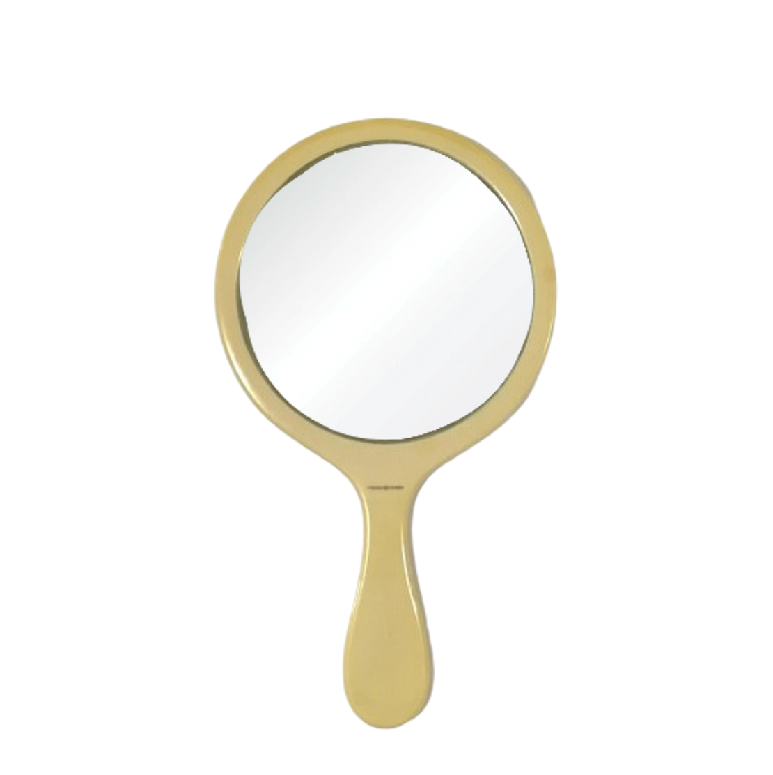 Vintage French Ivory Handheld Mirror