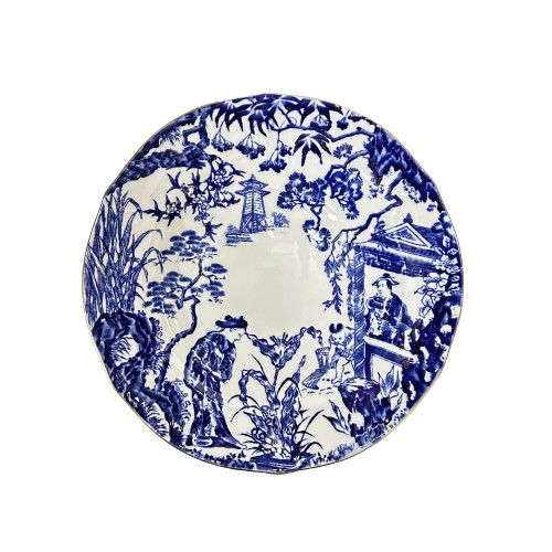 Vintage Blue Mikado Royal Crown Derby Plate 8.25"
