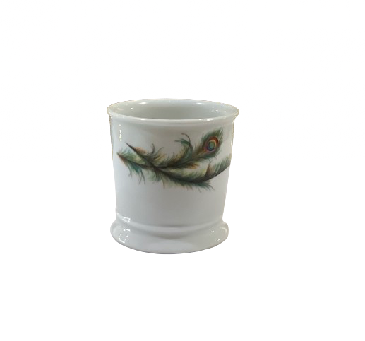 Vintage Peacock Feather Mug