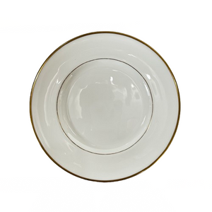 Vintage White & Gold Rim Royal Daulton Appetizer Plates s/4