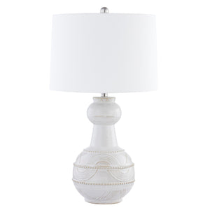 White Ceramic Bottle Table Lamp