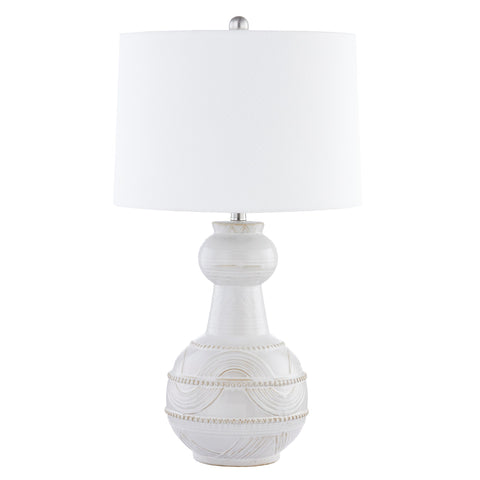 White Ceramic Bottle Table Lamp