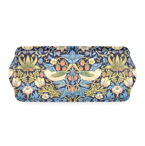 William Morris - Strawberry Thief Blue Sandwich Tray