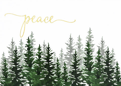 Winter Evergreens Deluxe Boxed Holiday Cards s/20
