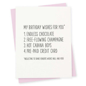 Wishes Birthday Card