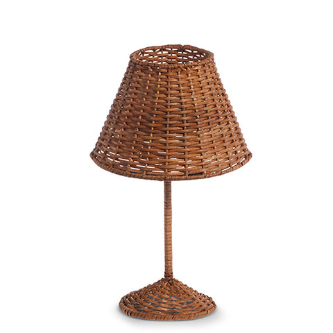 Woven Candle Holder with Shade - Natural