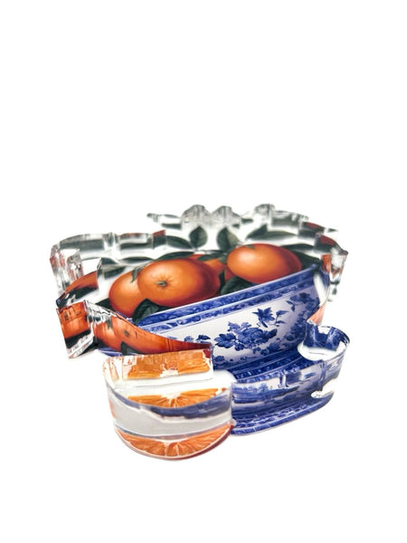 Acrylic Napkin Weight - Mandarin