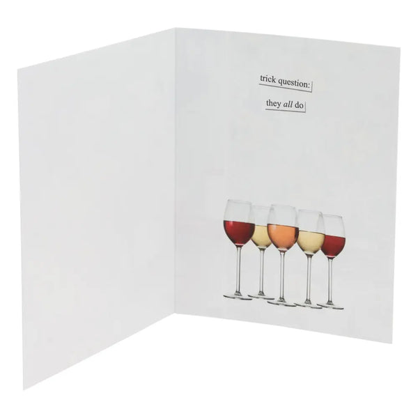What Wine Pairs Well With Birthday Cake Card
