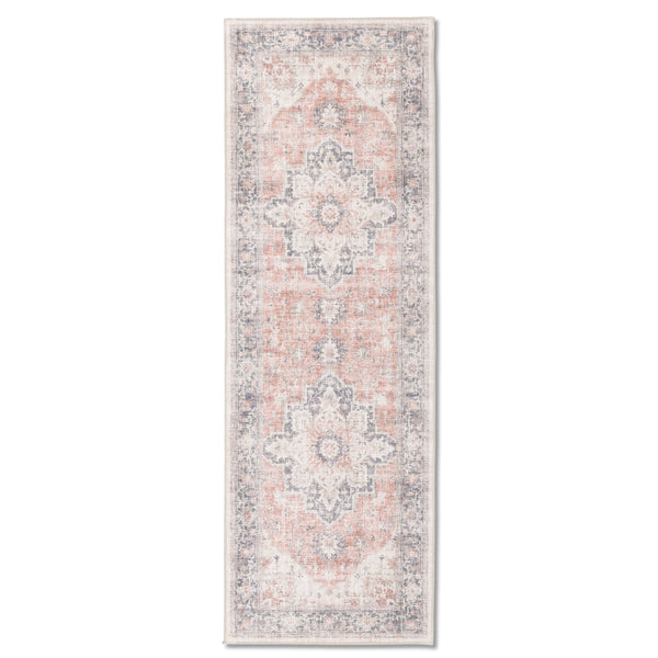 Flaire Vintage Style Washed Rug - Peach