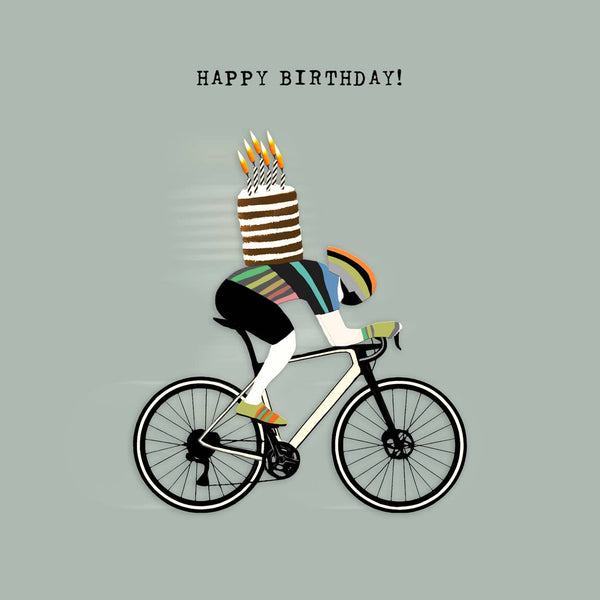 Cyclist Themed Birthday Card