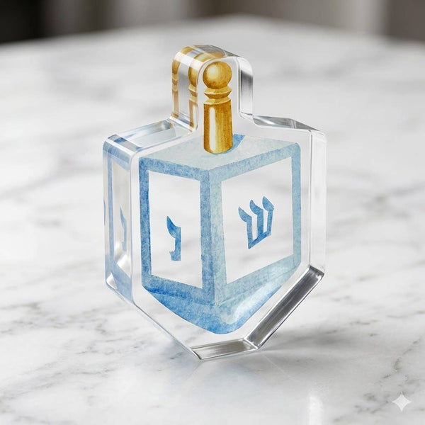 Acrylic Napkin Weight - Dreidel