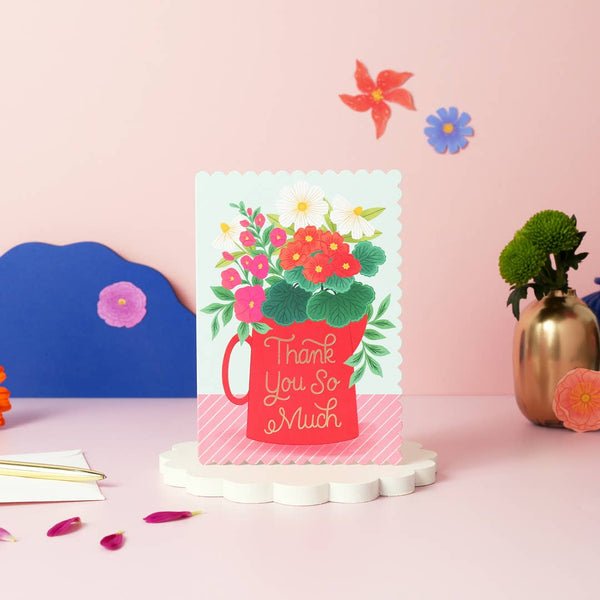 Thank You So Much Flower Card