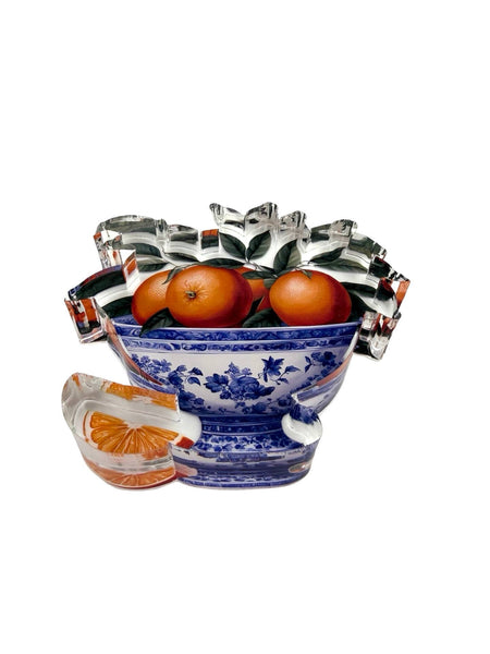 Acrylic Napkin Weight - Mandarin