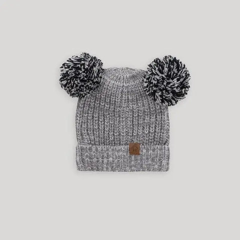 Snugabye Rib Double Pompom Hat