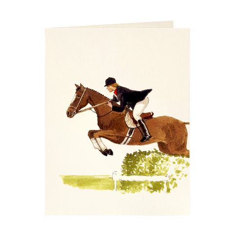 Horse Jumping Card