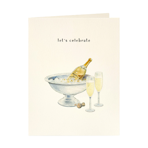 Champagne & Flutes Card