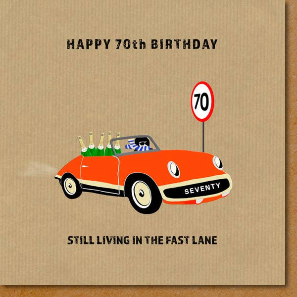 70th Birthday Card