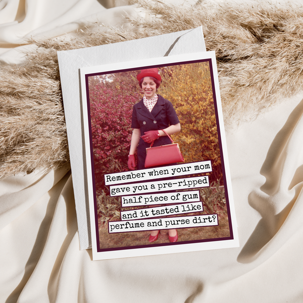 Perfume and Purse Dirt Card