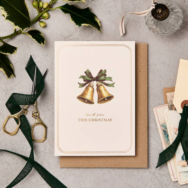 Vintage Bells Christmas Card