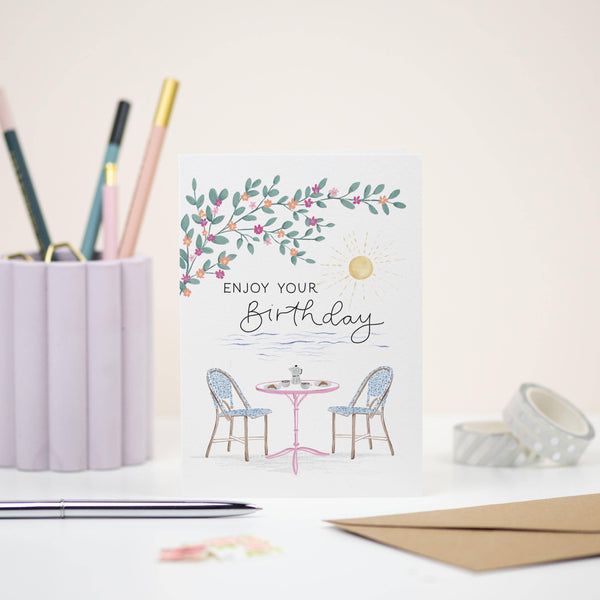 Enjoy Your Birthday Card | Birthday Card for Female | Summer