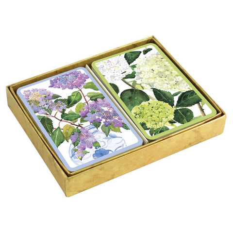 Hydrangeas And Porcelain Large Type Playing Cards