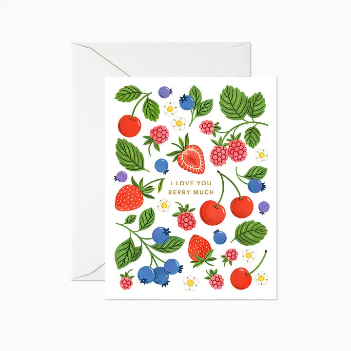 Love You Berry Much Greeting Card