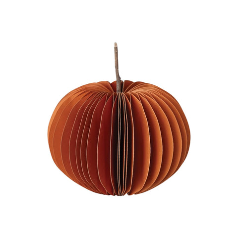 Recycled Paper Folding Honeycomb Pumpkin - 2 sizes