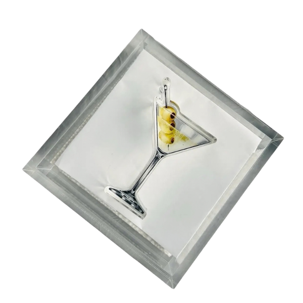 Acrylic Napkin Weight - Martini
