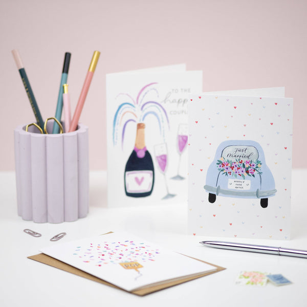 Just Married Wedding Card