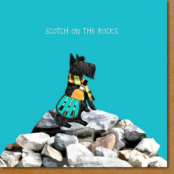 Scotch on the Rocks Greeting Card