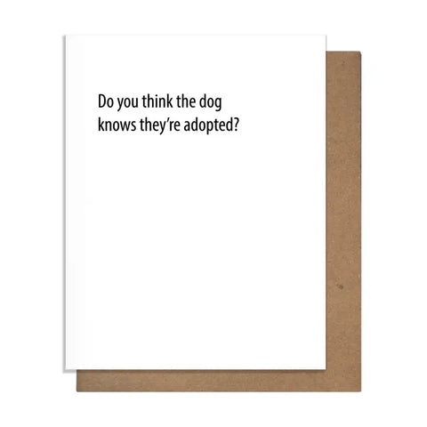 Dog Adopted Greeting Card