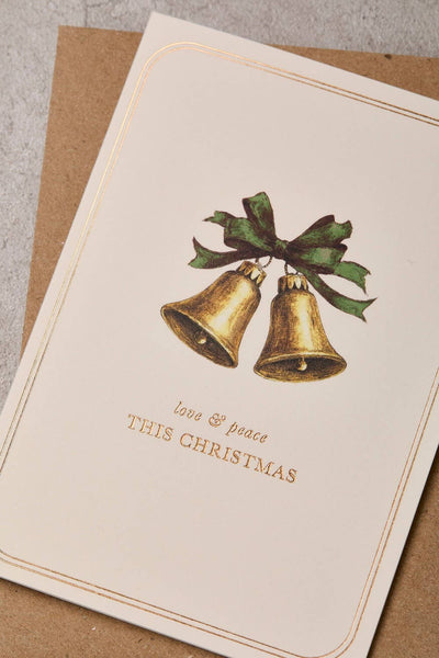 Vintage Bells Christmas Card