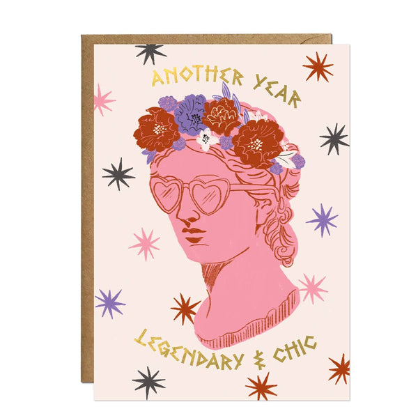 Legendary & Chic Birthday Card