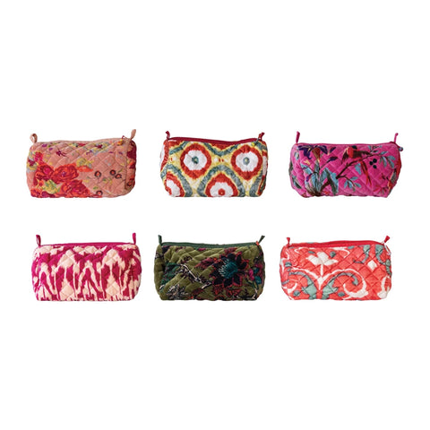 Zip Pouch w/ Interior Pockets & Coating (6 styles)