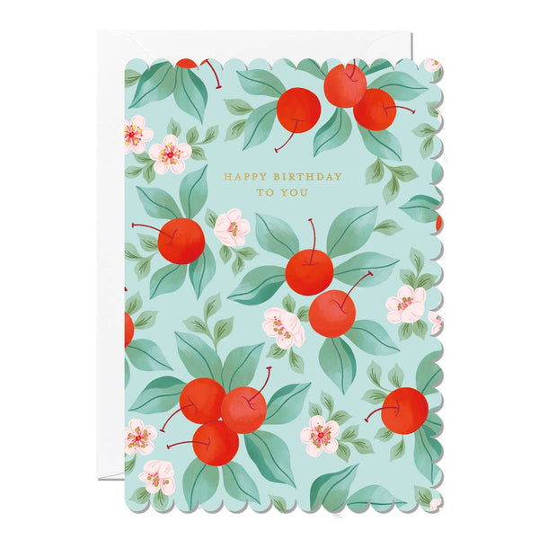 Cherries Design Happy Birthday to You