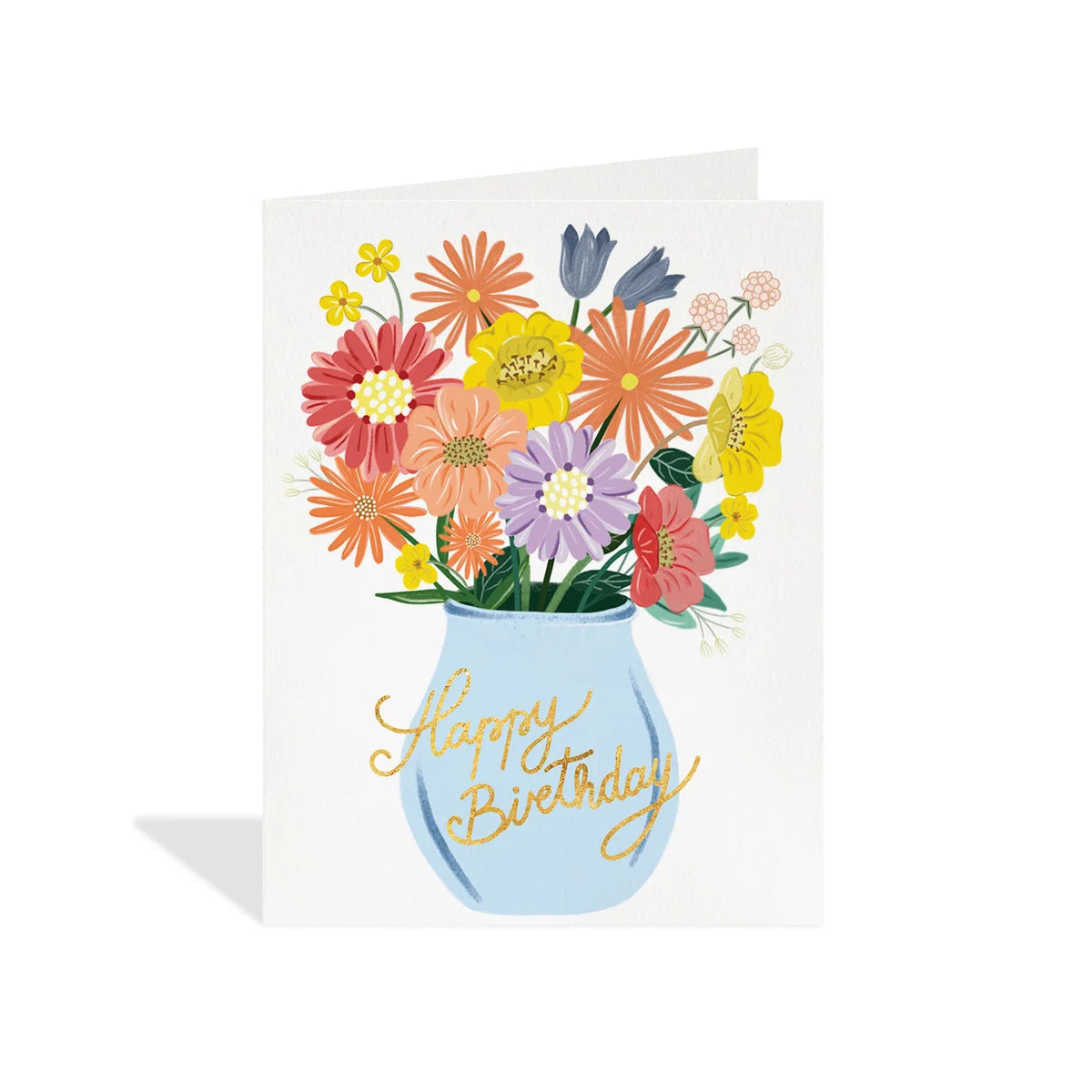 Happy Birthday Flower Bouquet Card