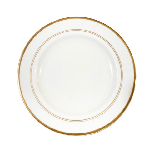 Vintage White & Gold Side Plate