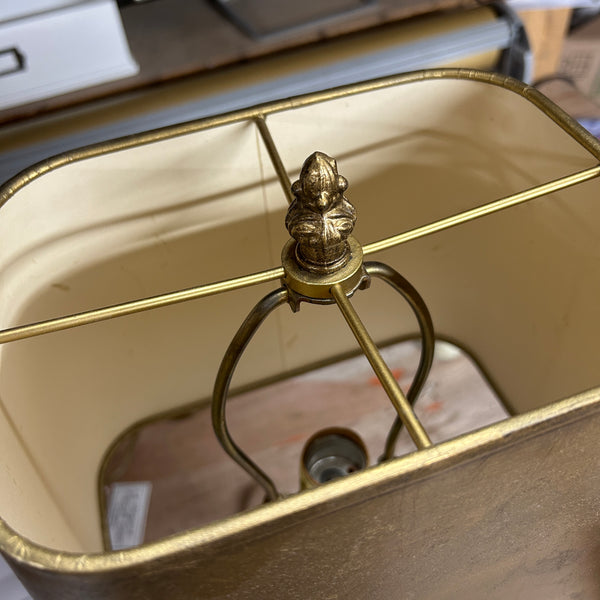 Vintage Brass & Marble Lamp