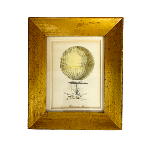 Vintage Blanchard’s Hot Air Balloon Art