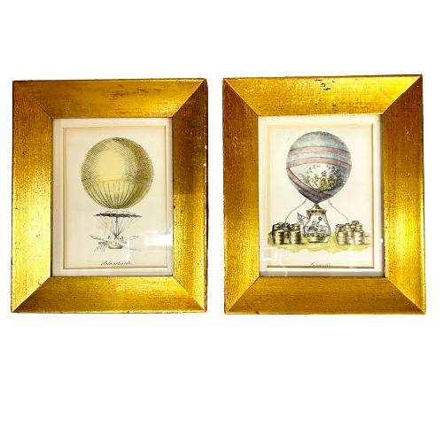 Vintage Blanchard’s Hot Air Balloon Art