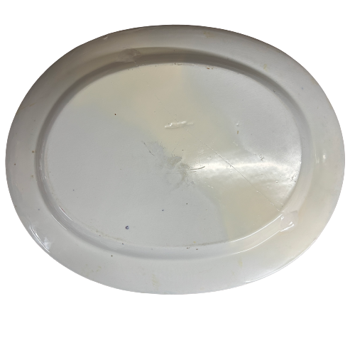 Vintage Purple & White Large Platter
