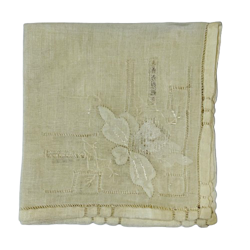 Vintage Cream Hankie
