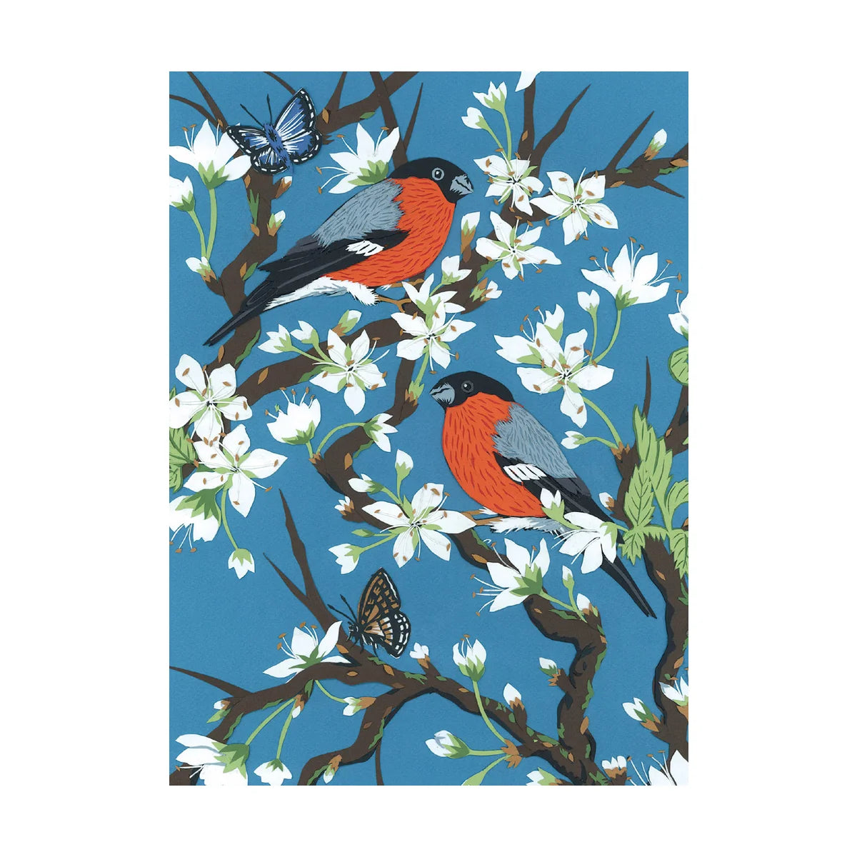 Bullfinches On Blossom Museums & Galleries Card