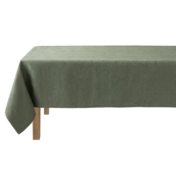 Le Jacquard Français Linen Tablecloth - Tivoli Green