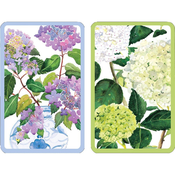 Hydrangeas And Porcelain Large Type Playing Cards