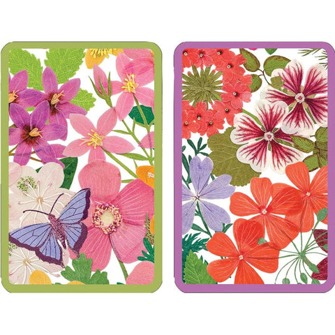 Halsted Floral Large Type Playing Cards